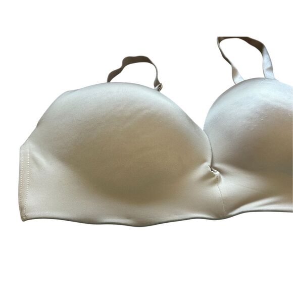 Auden Push Up Wireless‎ Bra Beige Comfort Everyday Lingerie size 36D - Picture 4 of 6